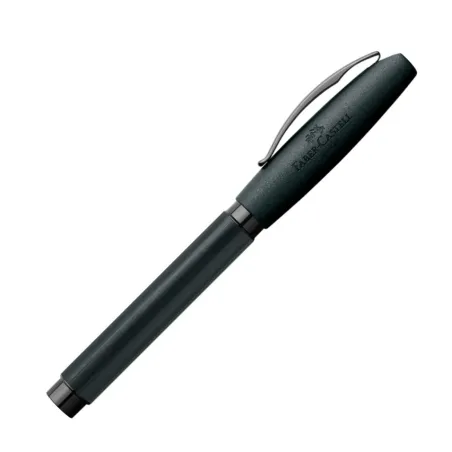 Stylo Roller Faber-Castell - Essentio, aluminium noir - Fermé