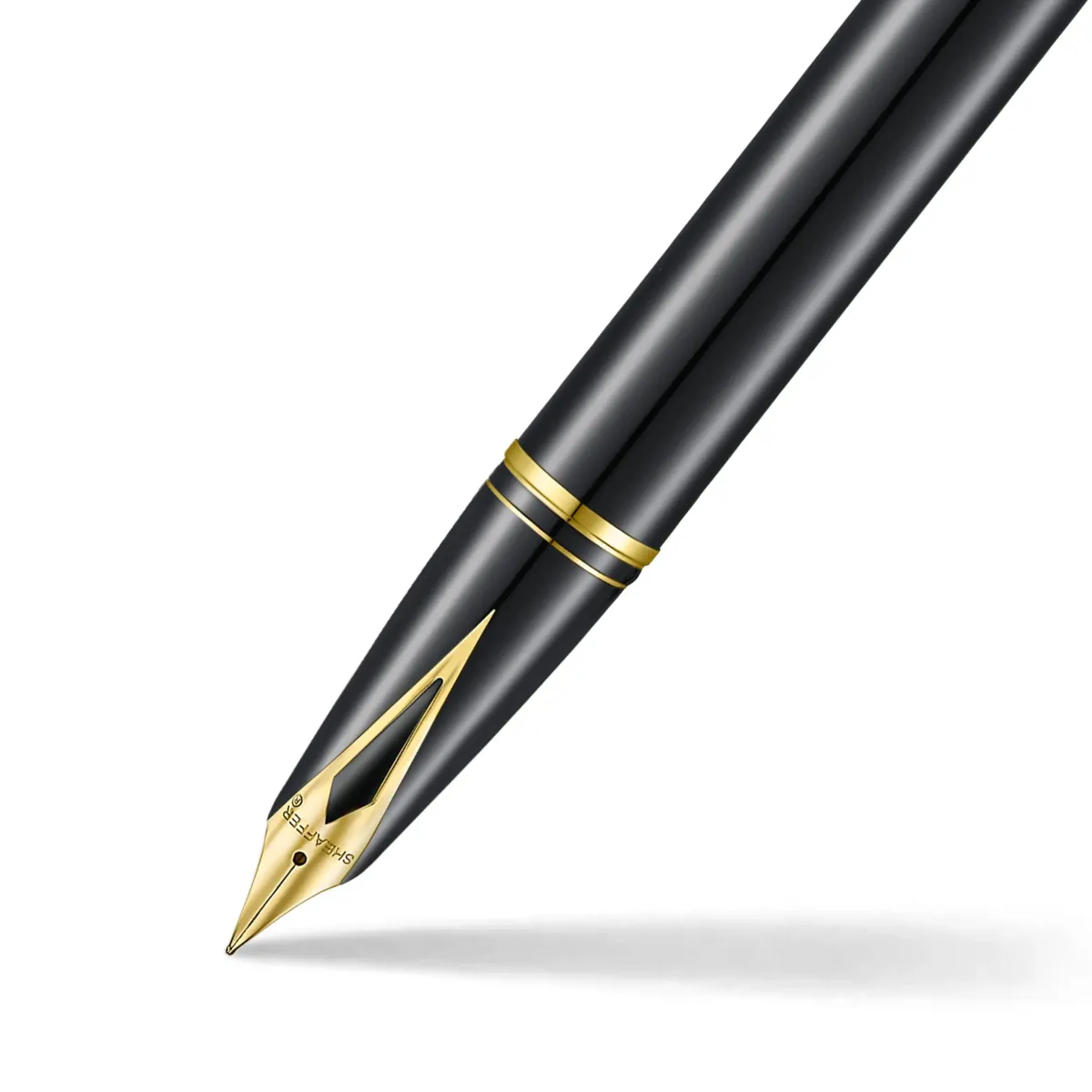 Stylo plume (F) Sheaffer - Legacy 9064 - Noir Chrome/Gold - plume