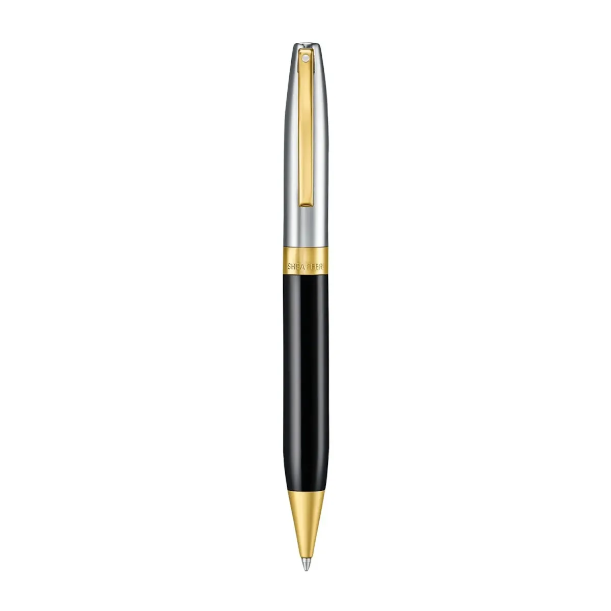 Stylo Bille Sheaffer - Legacy 9065 - Noir Chrome/Gold - De face