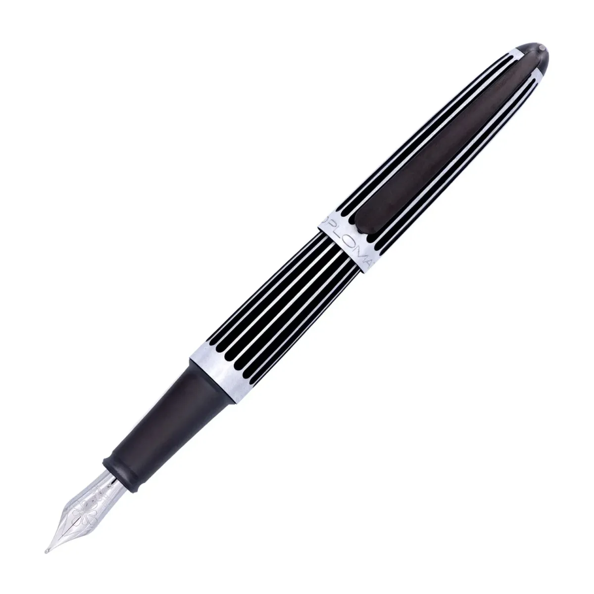 Stylo-plume M Diplomat Aero Stripes Black
