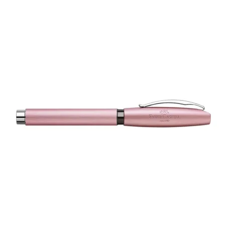 Stylo Roller Faber-Castell - Essentio, aluminium rose - Fermé