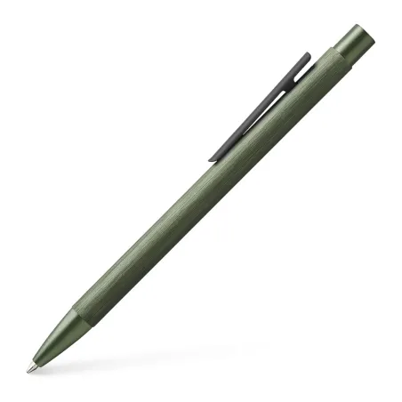 Stylo bille Faber-Castell - Neo Slim Noir aluminium vert olive