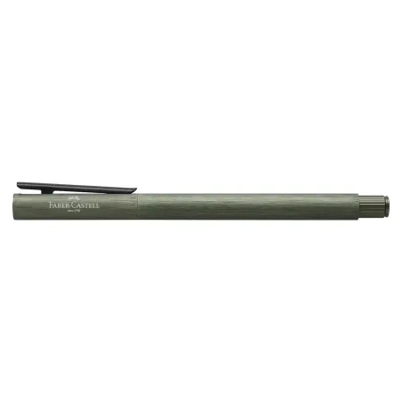 Stylo roller Faber-Castell - Neo Slim aluminium vert olive - Fermé