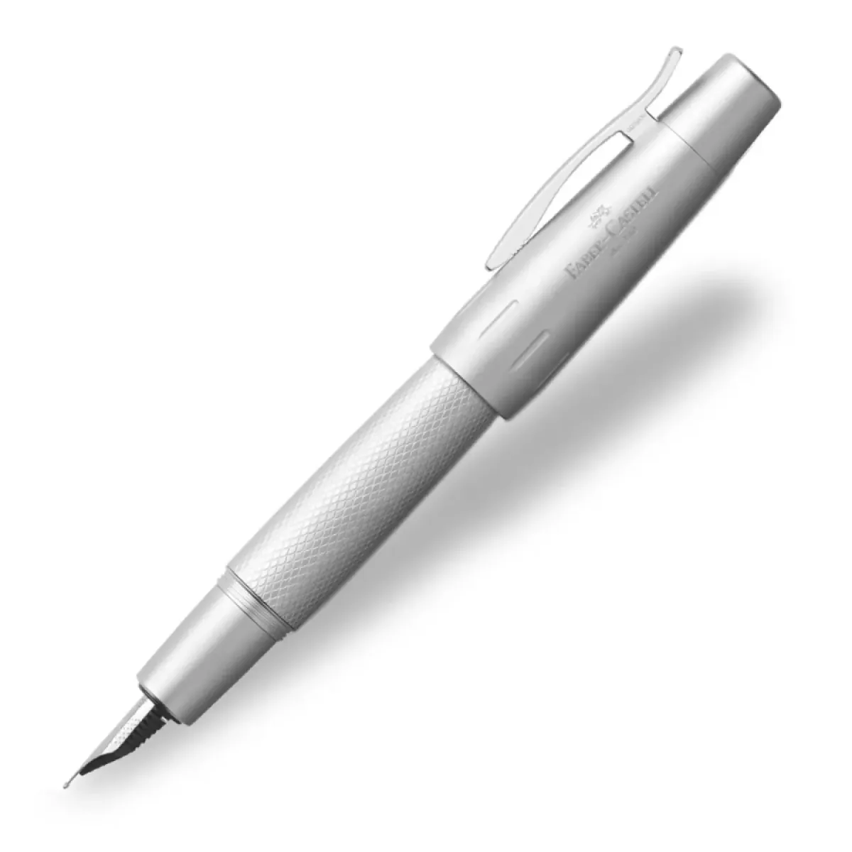 Stylo plume M Faber-Castell e-motion Pure silver