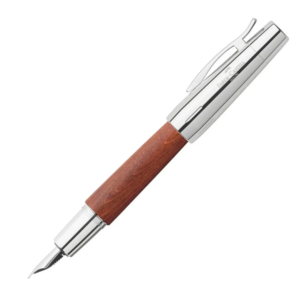 Stylo-plume M Faber-Castell e-motion Bois de Poirier Automne