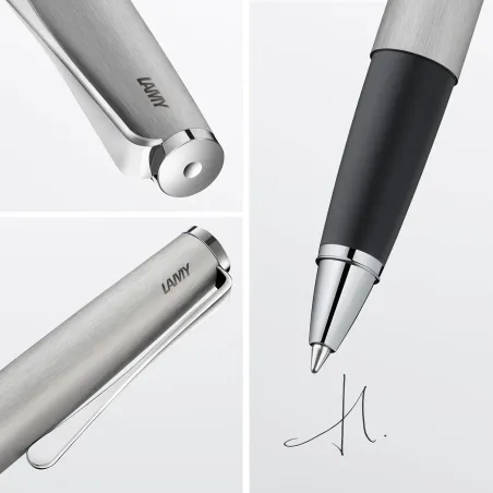 Stylo roller LAMY Studio Silver Mat Brossé - Acier Inoxydable