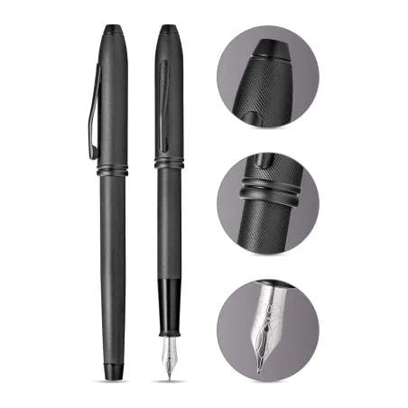 Stylo Plume M CROSS Townsend - Diamant noir - Détails