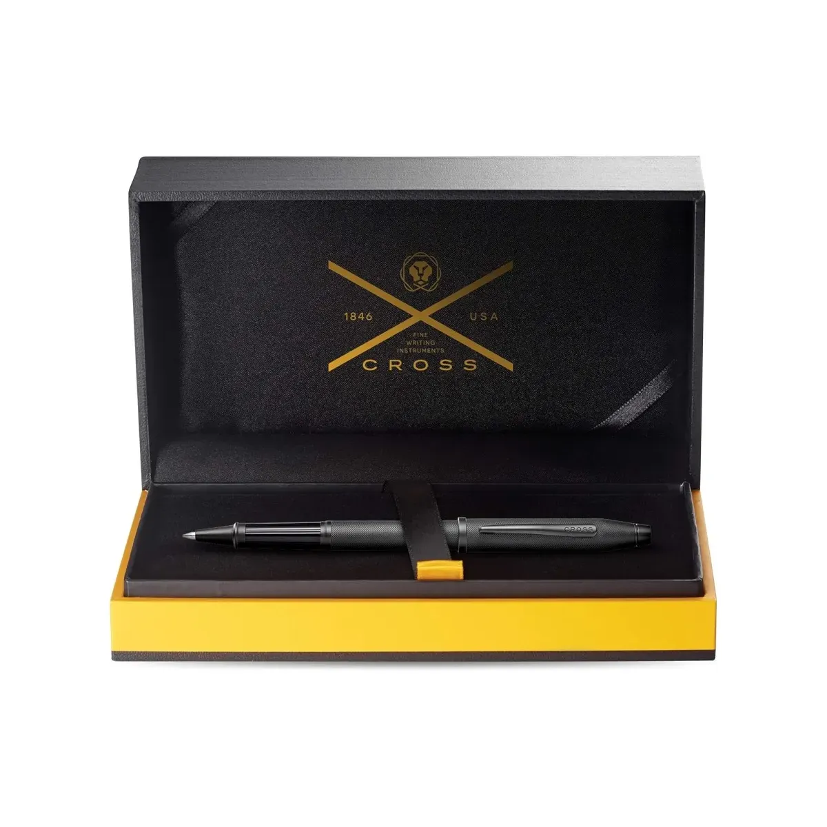 Stylo roller Cross Century II Noir Gravé Pointe de Diamant