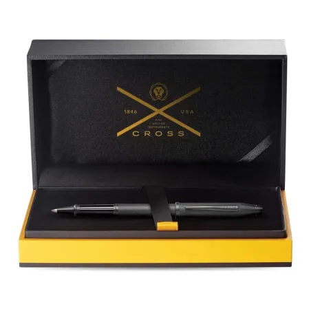 Stylo roller Cross Century II Noir Gravé Pointe de Diamant