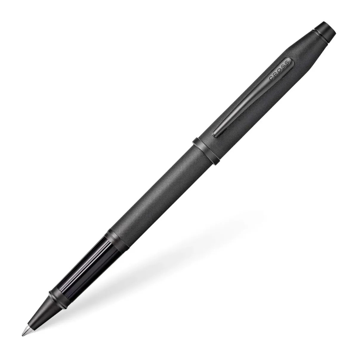 Stylo roller CROSS Century II - Noir Gravé pointe de diamant