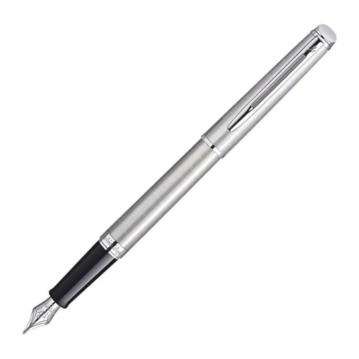 Stylo plume M Waterman Hemisphere - acier CT