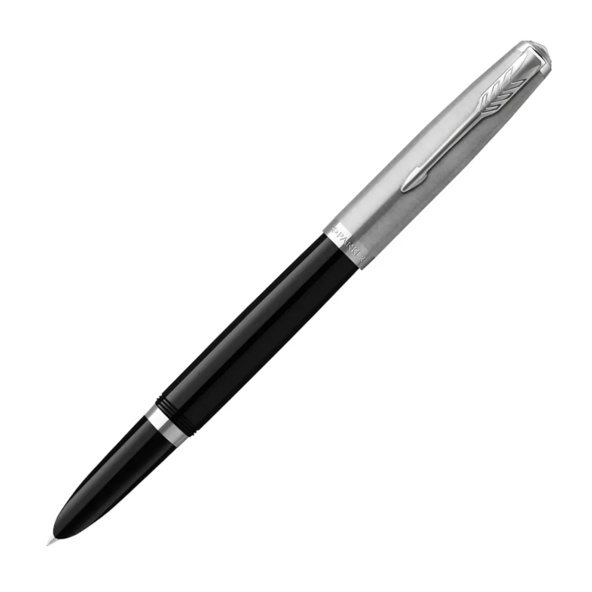 Stylo plume M PARKER 51 - Résine Noire / inox poli
