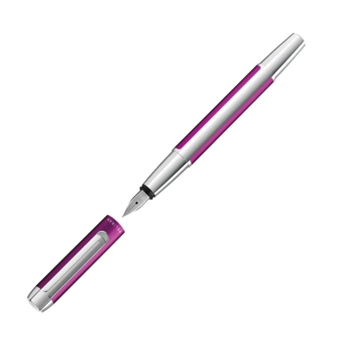 Stylo plume M Pelikan - PURA P40 - Violet - Ouvert