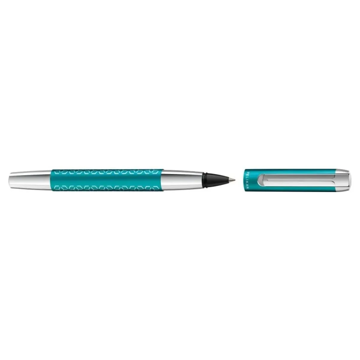 Stylo Roller Pelikan - PURA P40 - Turquoise Edition spéciale - ouvert