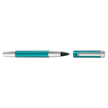 Stylo Roller Pelikan - PURA P40 - Turquoise Edition spéciale - ouvert