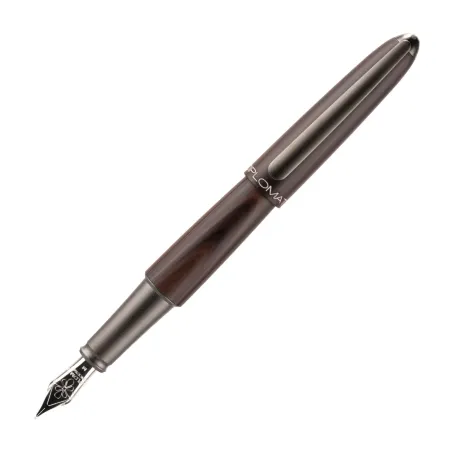 Stylo plume F Diplomat Aero - Black Forest - Plume Acier