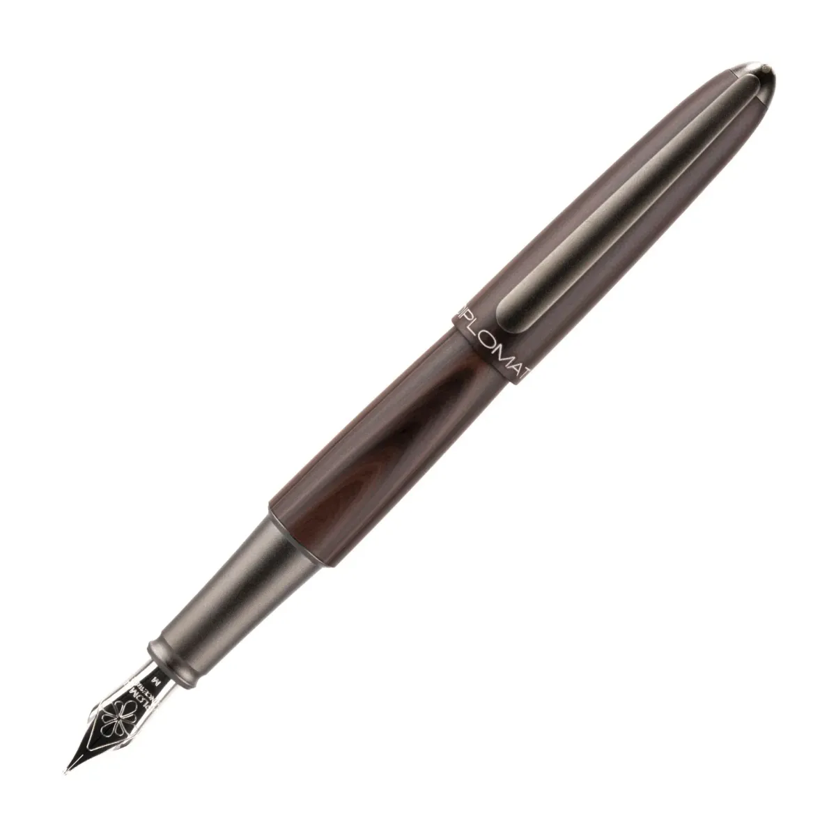 Stylo plume EF Diplomat Aero - Black Forest - Plume Acier