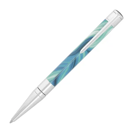 Stylo Bille S.T. Dupont - Initial - GEODE Bleu Chrome