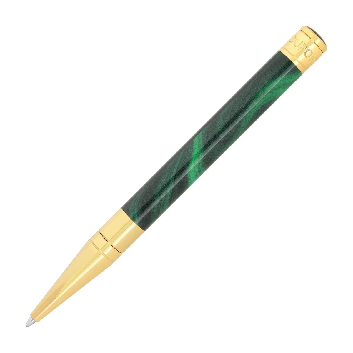 Stylo Bille S.T. Dupont - Initial - GEODE Vert Chrome - De dos