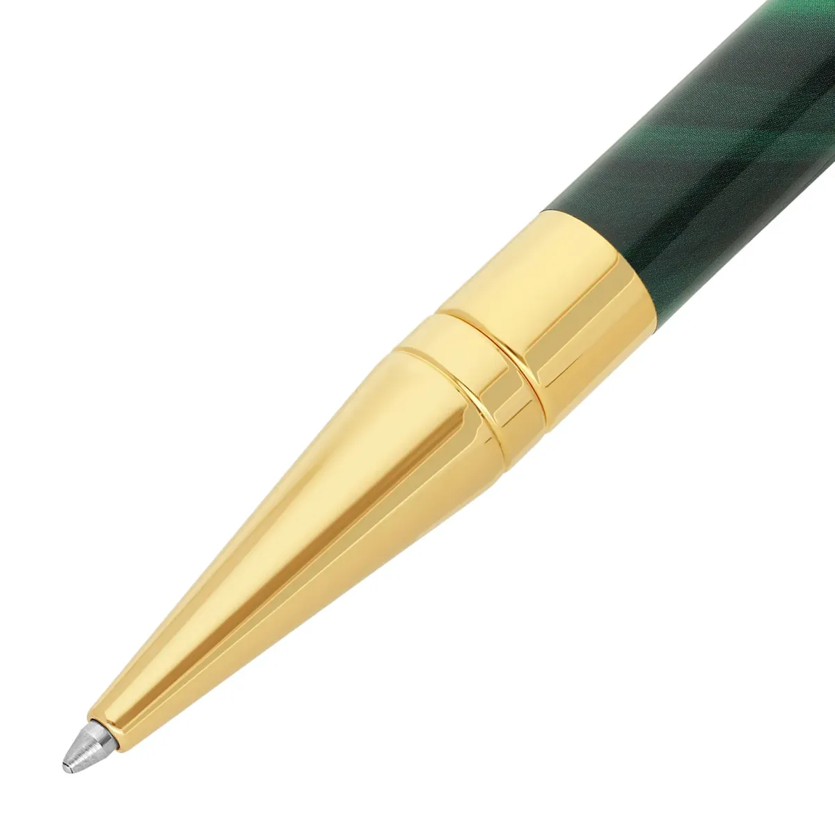 Stylo Bille S.T. Dupont - Initial - GEODE Vert Chrome - Pointe