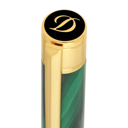 Stylo Bille S.T. Dupont - Initial - GEODE Vert Chrome - Capuchon