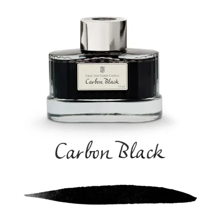 Flacon d'encre Graf von Faber Castell - Noir Carbone 75ml