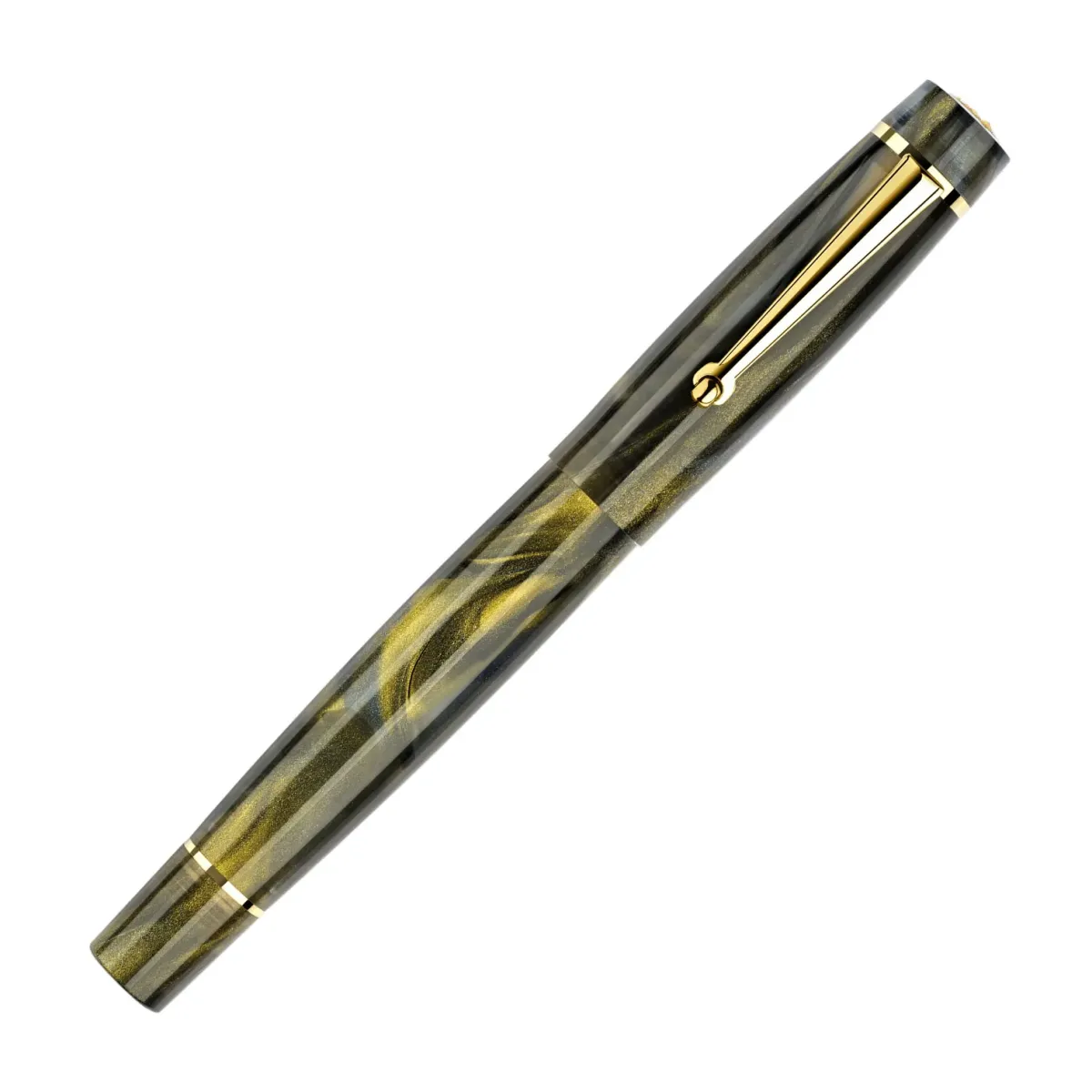 Stylo-Plume DELTA - Signs Of Time - Rinascimento - GT Plume acier - F - Fermé
