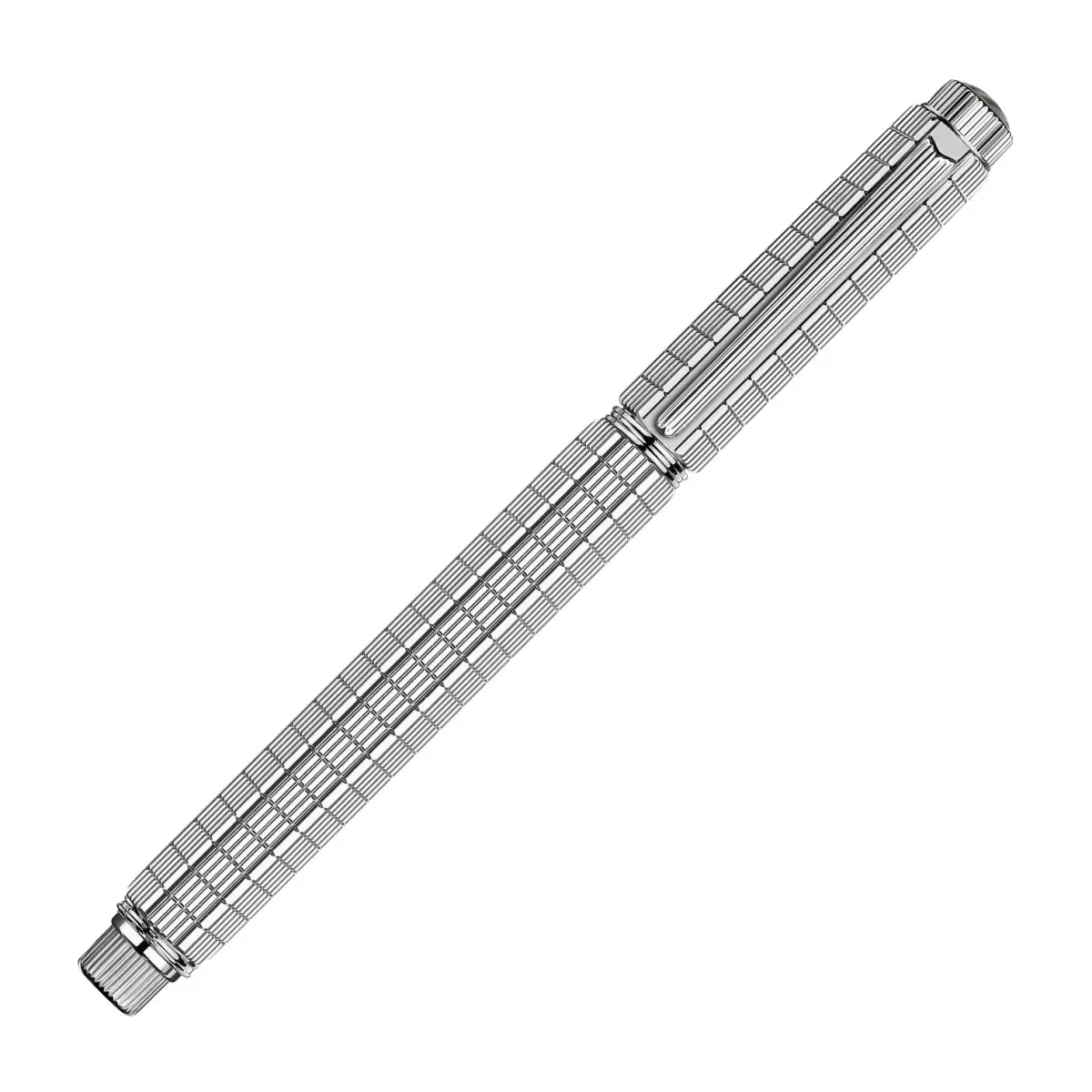 Stylo plume F Caran d'Ache - Varius Lights - Argentés palladiés - Ed.Limitée - Fermé