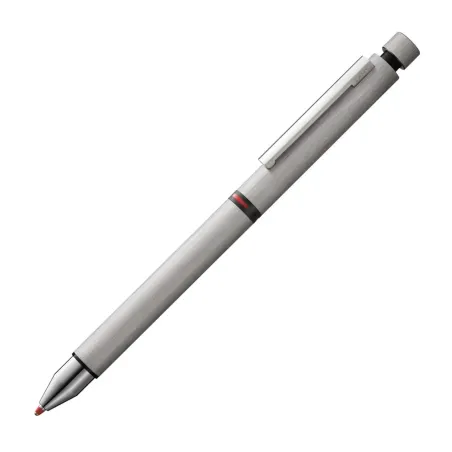 Stylo Multifontion rouge,noir, mine 0.5mm - LAMY 2000 - Acier Brossé