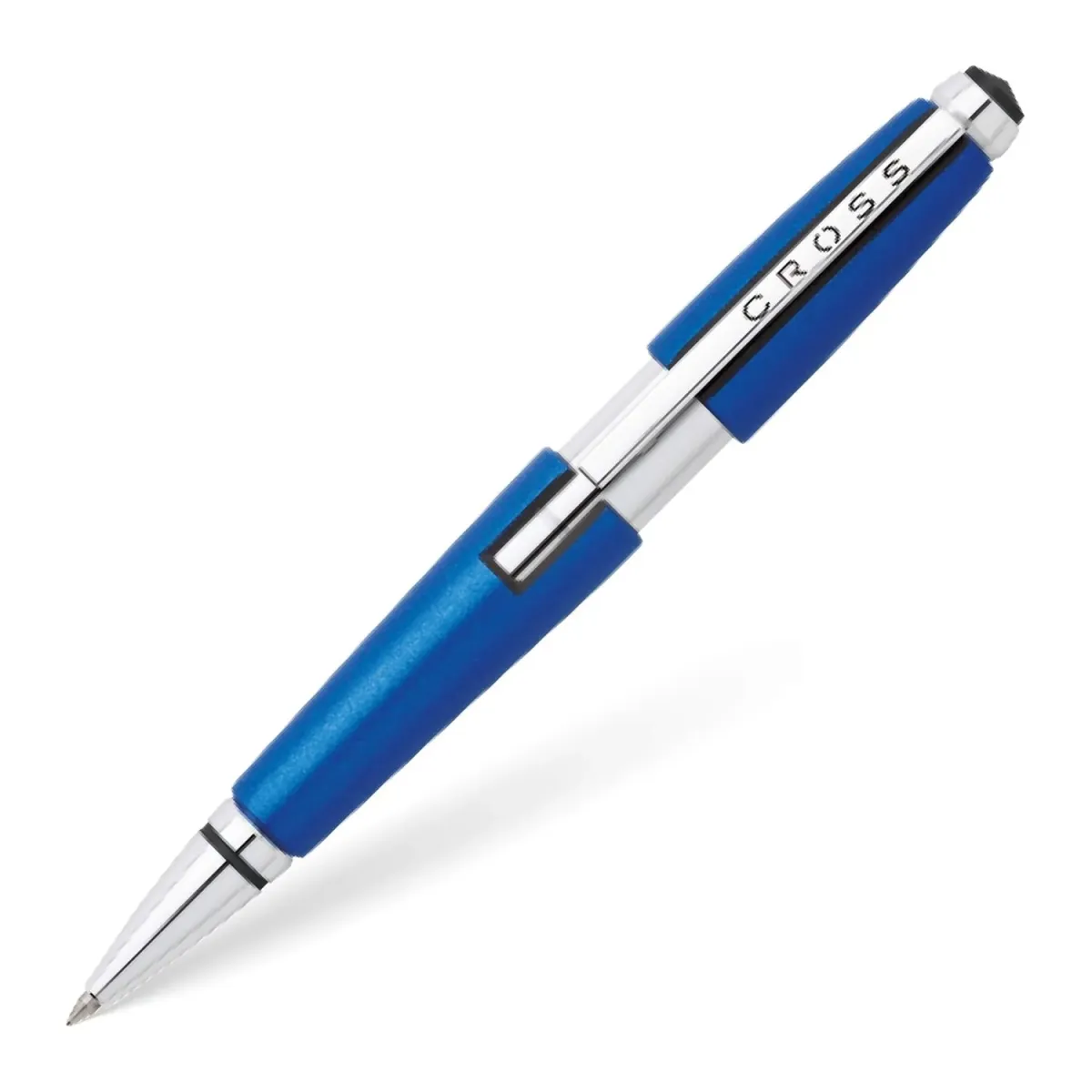 Stylo Roller CROSS Edge - Bleu Nitro Attributs chromés