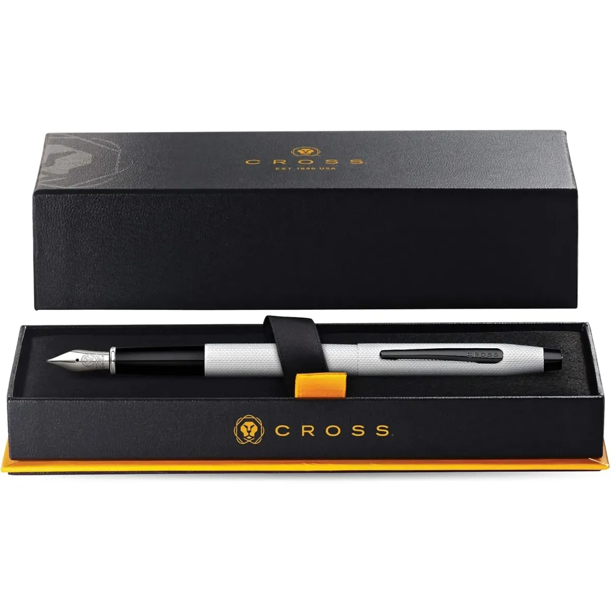 Stylo Plume M Cross Classic Century Chromé Brossé - Design Élégant